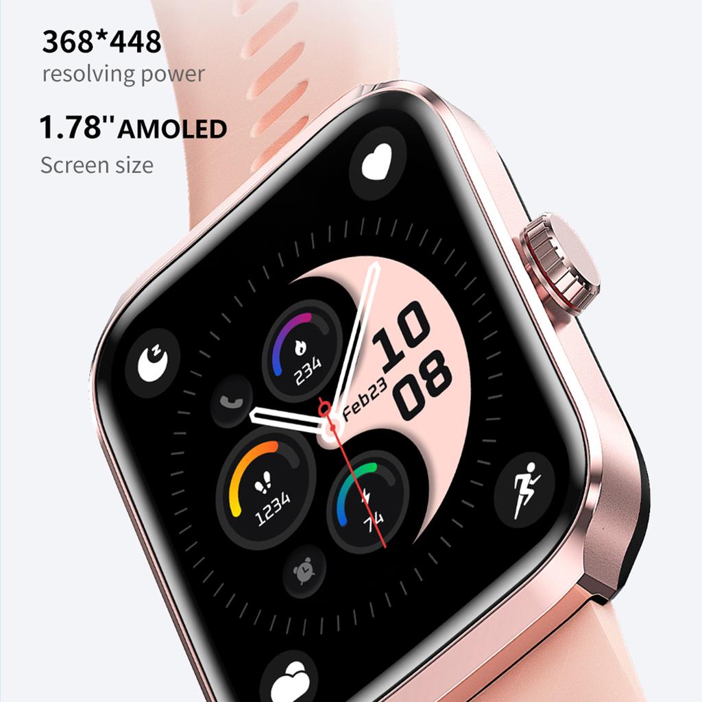 NX22 AMOLED Square Touch Screen Smart Watch GPS Health Monitoring Sport Watch