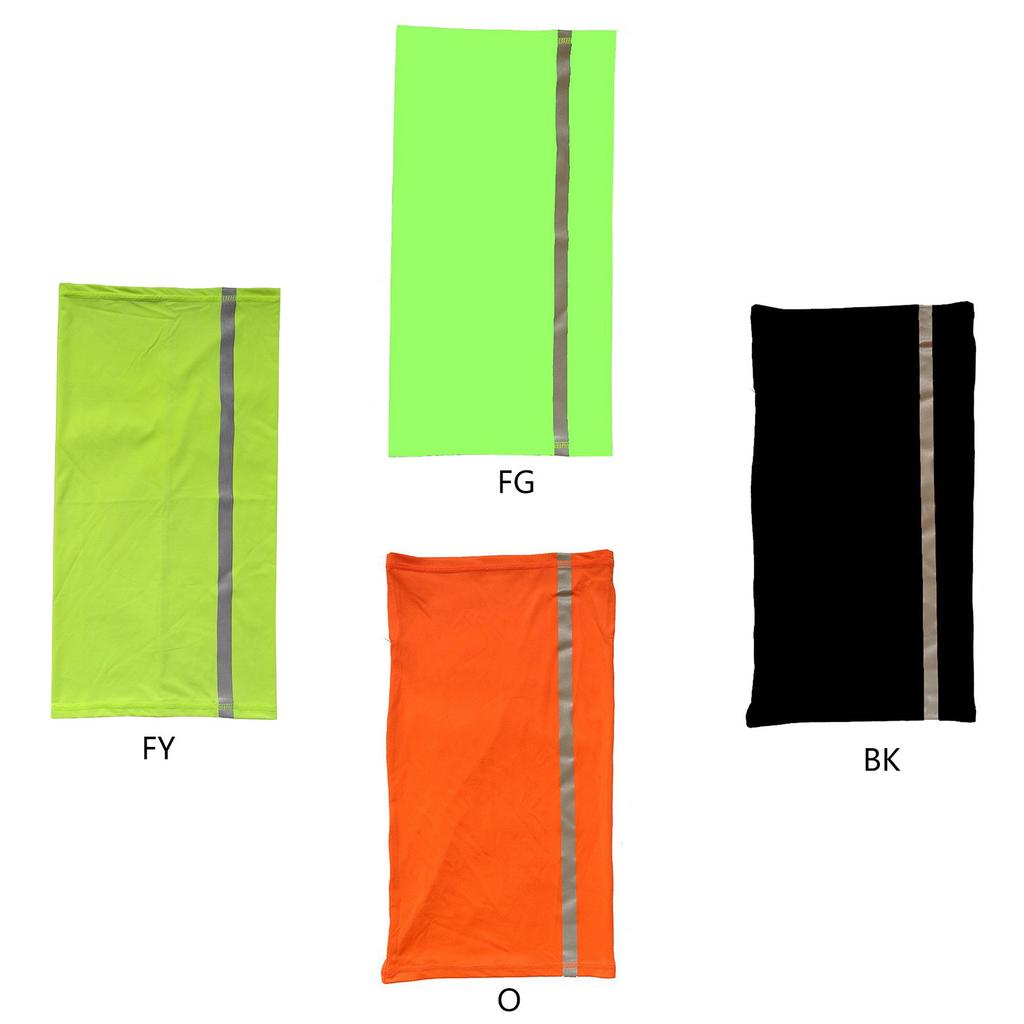 Comfortable Reflective Neck Scarf Soft Cotton Neckerchief Unisex Sport Scarf for Sun Protecting and Outdoor Event