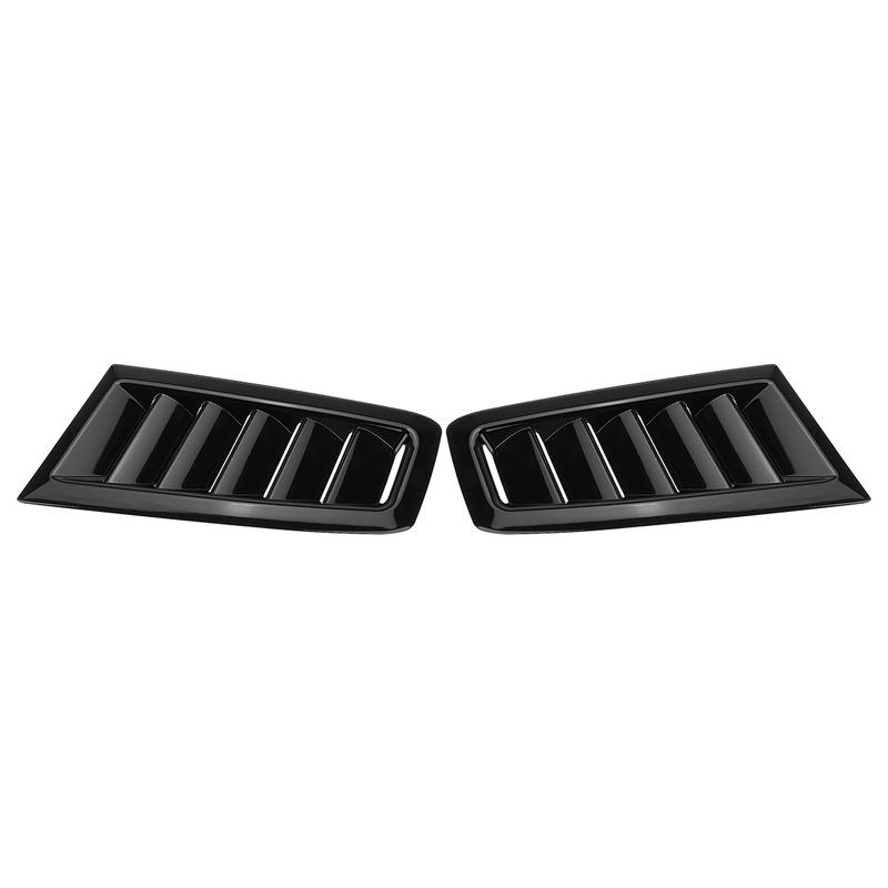 2X Engine Hood Vent For BMW E60 E90 E91 E92 E93 F30 F10 Louvers Air Scoop Bonnet Vent Cover Air Intake Cover Glossy Black