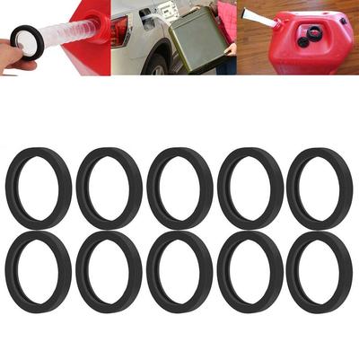 10Pcs Gas Can Spout Gasket Black Sealing Rubber O-Ring