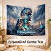 Custom Name Text Tapestry,Transformers Boho Wall Hanging, Decorative Backdrop Tapestry For Room