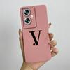 For Oppo A79 Case OPPO A79 5G Phone Case Oppo A79 Cover OPPO CPH2553 Cute Initial Letters Square Silicone Shockproof Back Cover