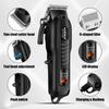 HYN-222 Professional Hair Clippers 5V1A Rechargeable Hair Trimmer Stainless Steel Blade Black Washable Head For Men Styling Tool