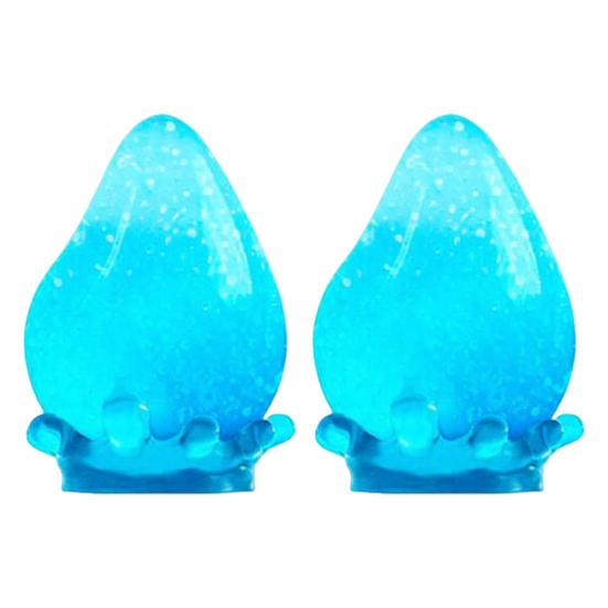 

Yousheng 2Pcs Water Drop Stress Relief Toy Anxiety Reduction Clear Waterdrop Sensory Pinch Fidget Toy Portable Decompression Stress B
