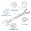 uxcell Slim 30mm x Short Stainless for Home Furniture Auto and Other Work Tools Wrench, 32mm, Double-Ended, Slim, Type, Slim, Lightweight, Steel, DIY,