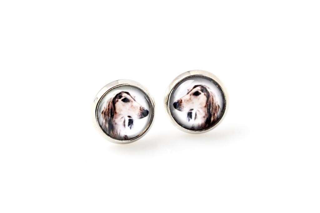 Saluki, Persian Greyhound, Arabian hound, Gazelle hound – A set of jewelry in a box, necklace | Art-Dog