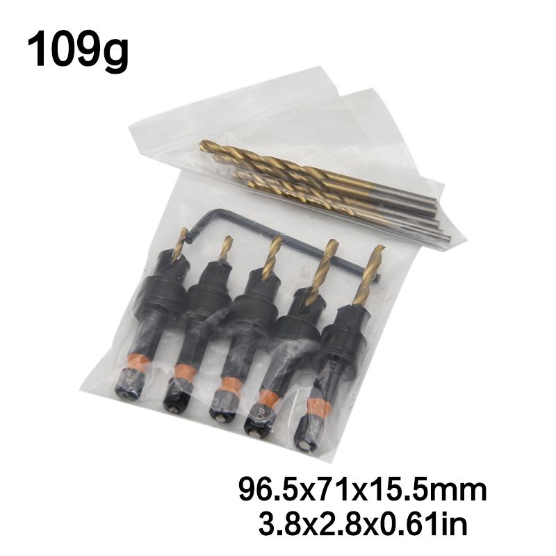 

HSS hexagonal countersunk drill bit twist drill screw cap double slot double-edged drilling position integrate woodwork tool
