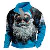 Men's Casual Long Sleeve Full-Zip Sweatshirt with Stand Collar Athletic Top