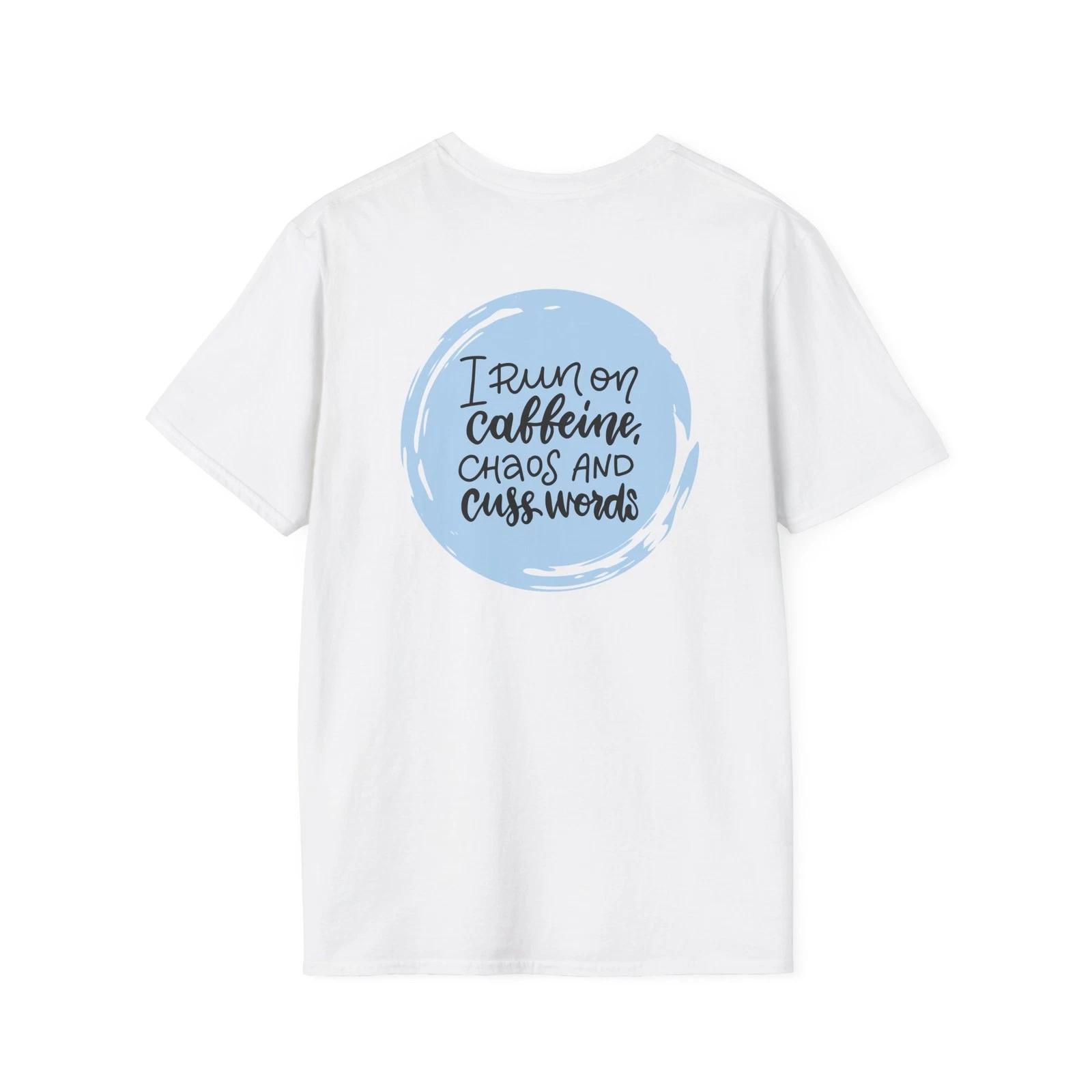 Caffeine and Chaos Unisex Softstyle T-Shirt XL