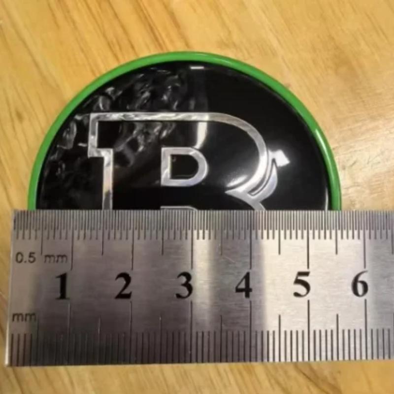 Black For BRABUS Hood Sticker 57mm BRABUS Badge Sticker Hood Emblems For Mercedes BRABUS GLA GLC GLE W205 W212 W463 W177 W246