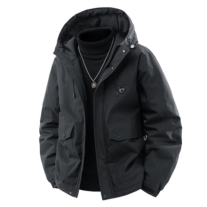 2025 Men's Plus Size Winter Windproof Cotton Jacket - Outdoor and Workwear