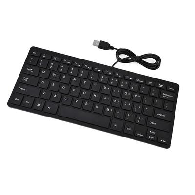 78 Keys Mini Keyboard Ultra-Thin Design Ultra Thin Keyboard USB Wired Keyboard  Business Office