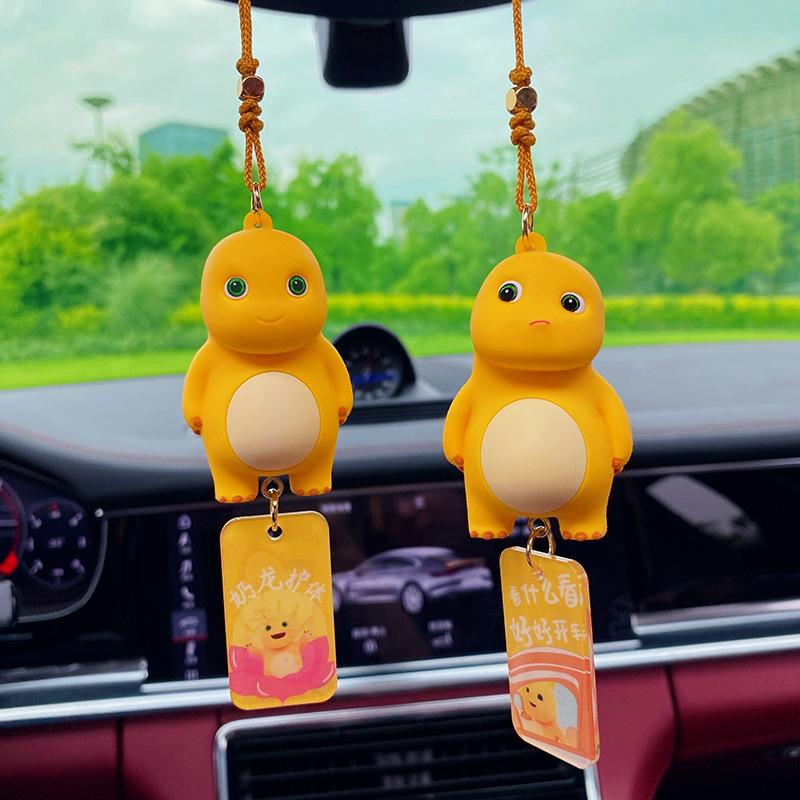 Cute Milk Dragon Car Hanging Car Pendant Creative Decoration Products In The Car Rearview Mirror Pendant Decoration