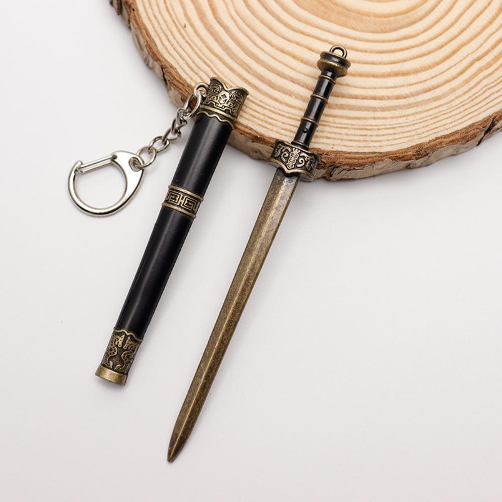 Ancient Weapon Key Chain 12cm Scabbard Key Ring Mini Sword KeyChain  Gift