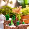 Voyyphixa Miniature Cactus Figurines, Set of 12, Decorations, Mini Ornaments, Cute Decorations, Micro Landscapes, Garden Ornaments, Bonsai