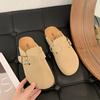 Boken pregnant women's non-slip thick-soled new slippers women's outer shoes Birken shoes one pedal lazy shoes 2025 spring and autumn half