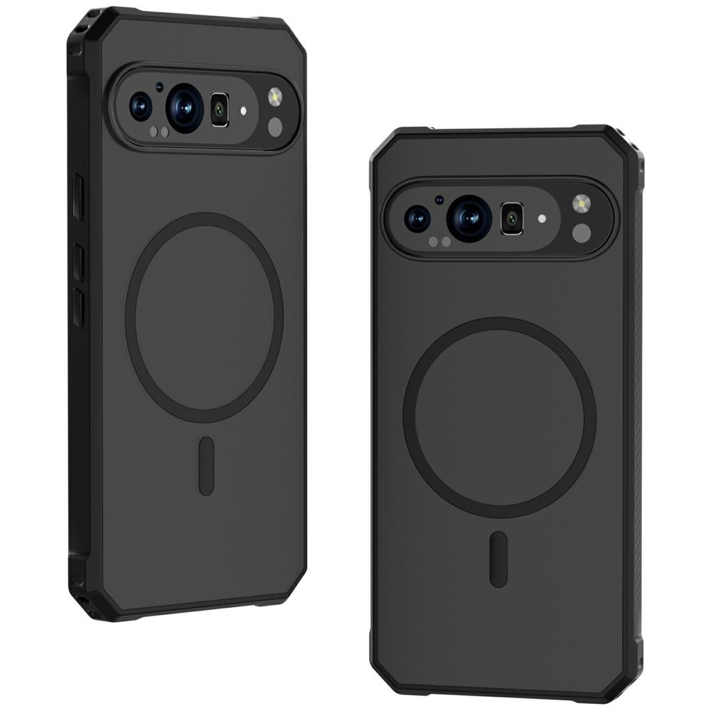 For Google Pixel 9 Pro XL Case Compatible with MagSafe Protective TPU+PC Hybrid Phone Cover