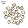 20/40 pz Fibbia a Forma di Cuore da 4 mm Fibbie per Borse di Bambola Mini Ultra-piccola Fibbia a Tre Punti Fibbia per Cintura Fibbia per Bambola Accessori per Scarpe Vestiti