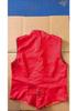Men's Red Gothic Steampunk Medieval Drummer Vest Costume