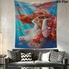 Underwater Serenity Dreamy Portrait Tapestry Fashion Print Wallmounted Christmas Gift Background Cloth Atmospheric Background Cloth