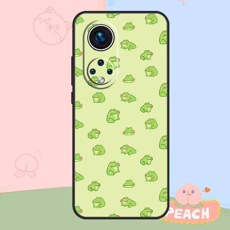 Cute Cartoon Frog Case For Honor Magic 6 7 8 Pro Honor 400 200 50 70 90 Lite X8b X8c X9b X9c X9d Win RT Cover