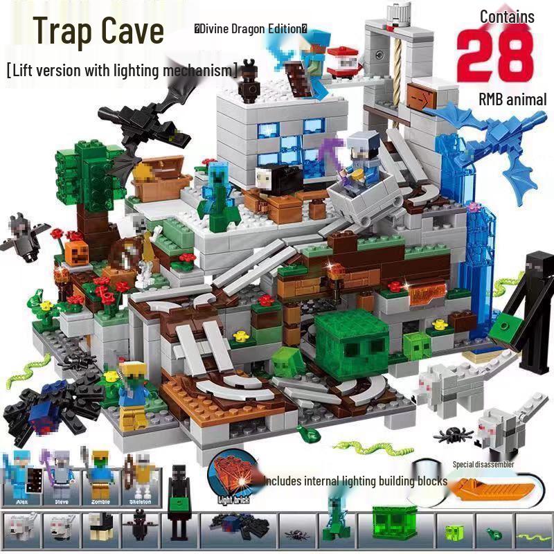 World Assembly Chinese Building Blocks: Cave Village Set for Kids