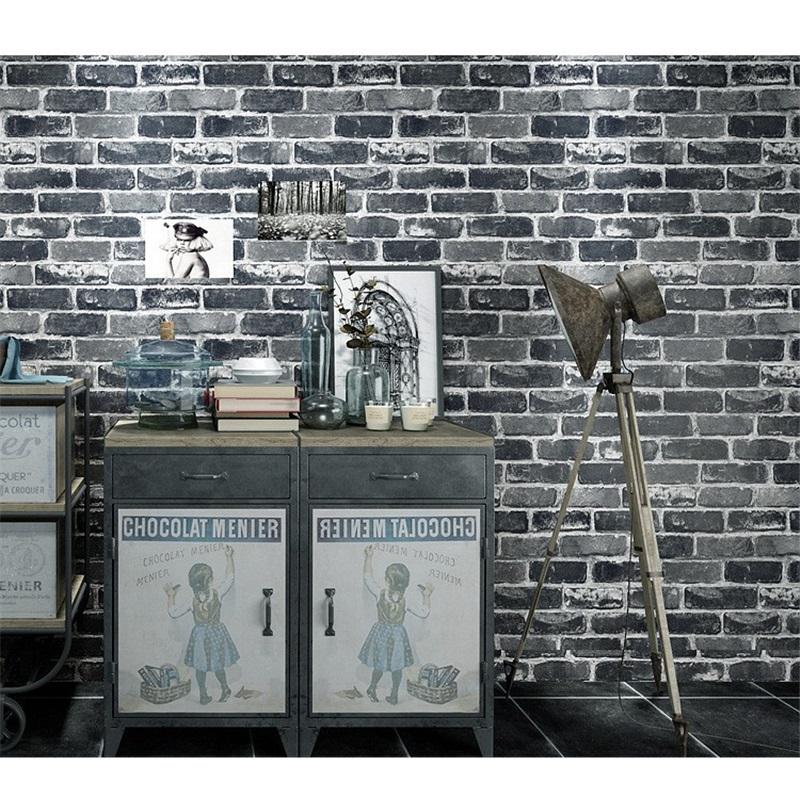 Retro Nostalgic Imitation Brick Pattern Brick Brick Wallpaper Cafe Bar Restaurant Culture Wallpaper