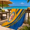 Braunschweig FC Wappen Design Strandtuch Mikrofaser Strandtuch, Leicht und Schnelltrocknend, für Sommerreisen, Schwimmbad Fan Geburtstagsgeschenk
