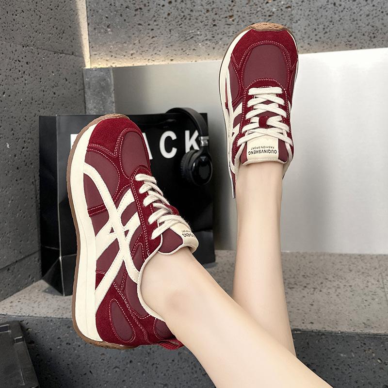 Leather Forrest Gump Shoes Women's 2026 Spring and Autumn New Versatile Breathable Fashion Casual Sports Virtue Shoes