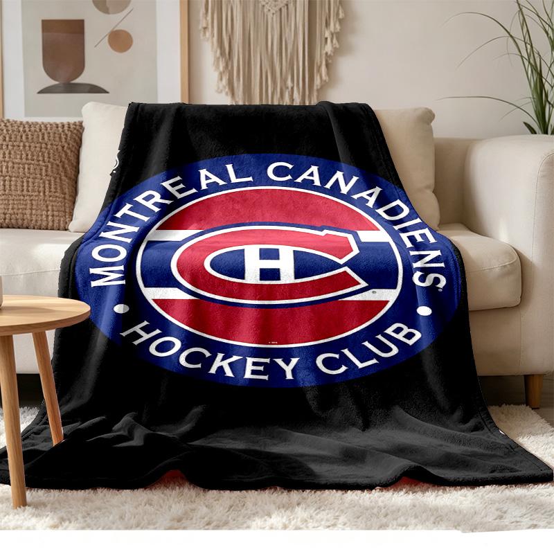 Montreal Canadiens Soft and comfortable flannel Suitable for sofas living rooms outdoor camping travel and also makes a great anniversary gift