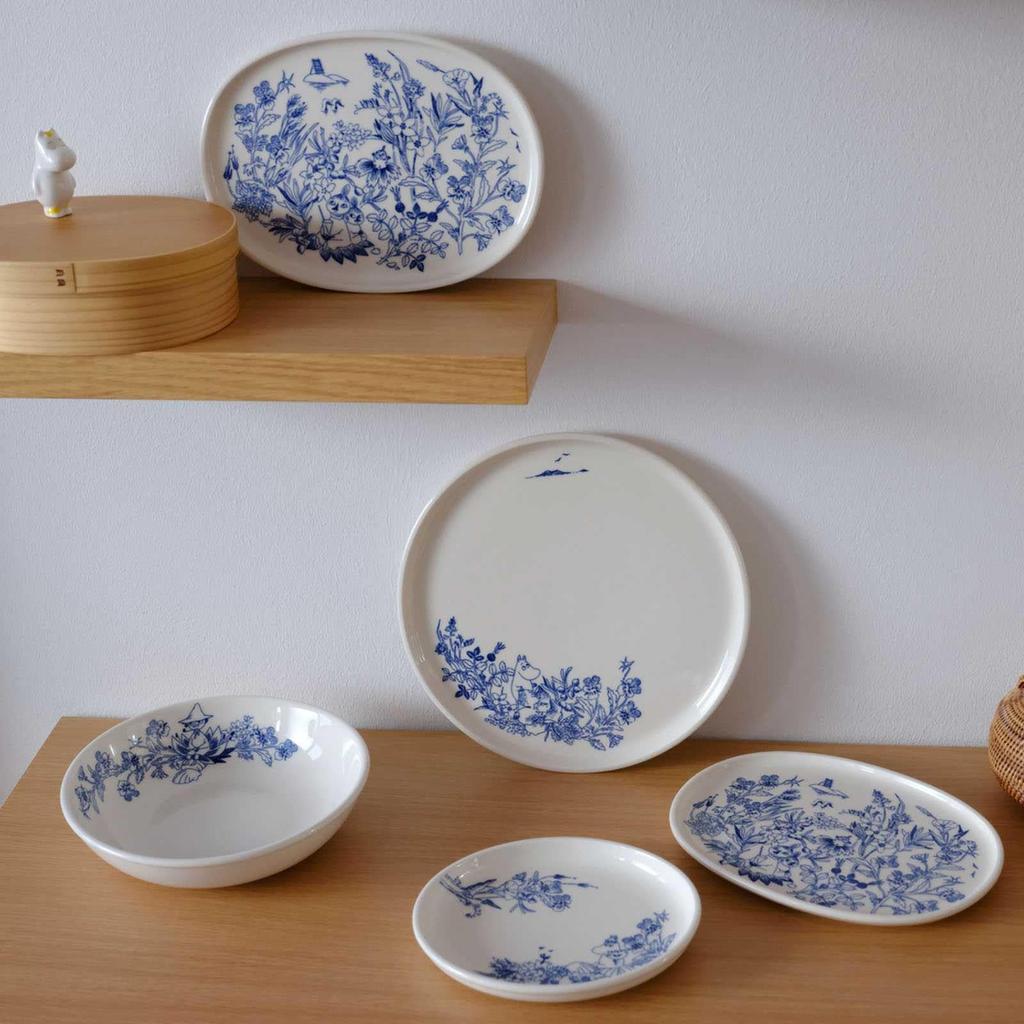Moomin Arabia Hal Oval 18 x 16 Moomin 1073503 [Officially Imported] Plate, Approx. cm, Tableware, Arabia,