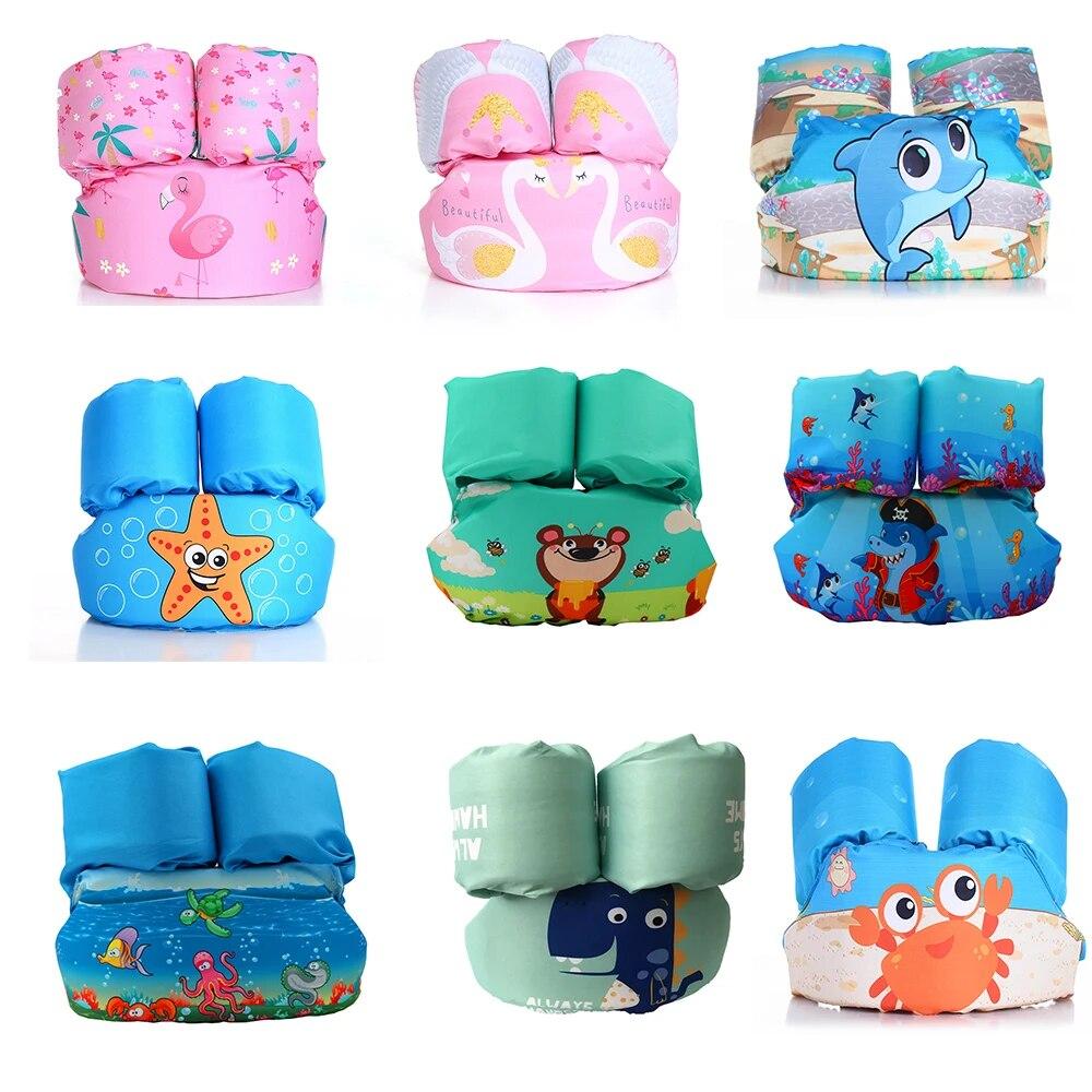 

Детские кольца для плавания, джемпер с лужей, детский спасательный жилет, детский спасательный жилет для детей 2-6 лет для мальчиков и девочек, детский жилет из полиэстера