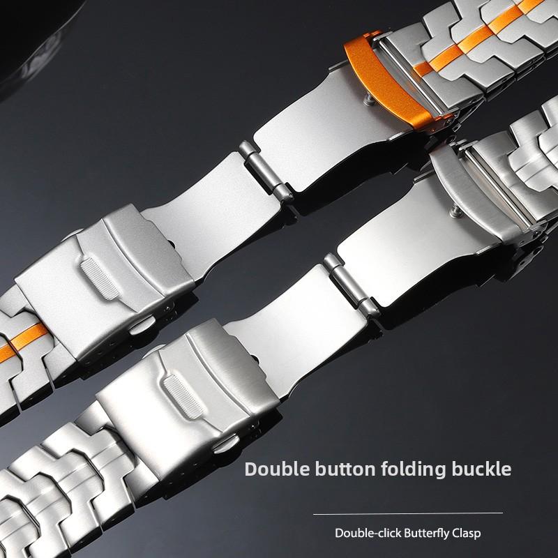 For Casio G-SHOCK GST Series GST-210/W120L/S130L/S310 GST-B100 W300/400G Men WatchBand Titanium Alloy Steel Modified Watch Strap