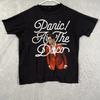A1 Panic At The Disco Shirt Adult Medium Black Pop Music Band Mens