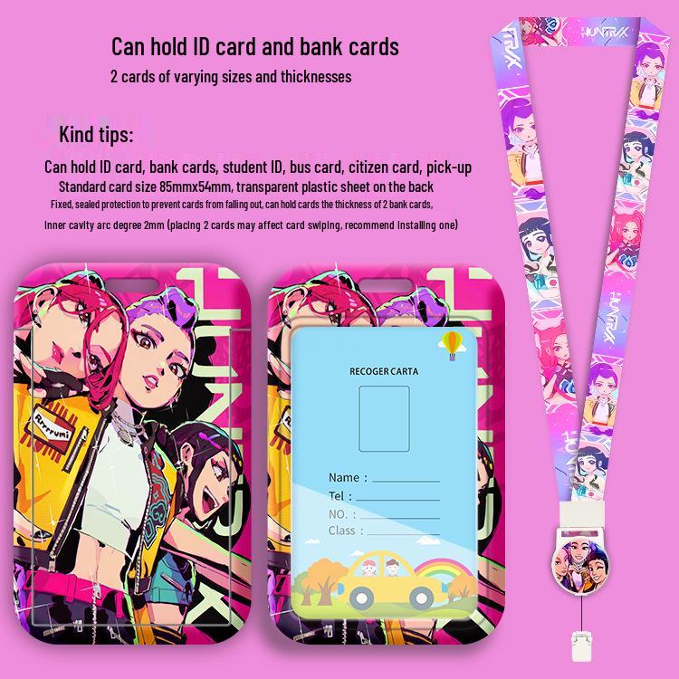 Demon Hunter Squad Campus Student ID Badge Lanyard & Holder
