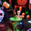 Witches Cauldron With Bubbling Brew Complete For Halloween Kit For Horror Atmospheric For Halloween Party Display