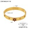 18K Gold-Plated Zircon Snowflake Ferris Wheel Bracelet