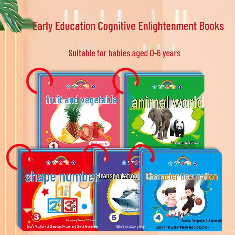 Early Learning Animal Picture Book: Toddler Literacy & Numbers Educational Toy