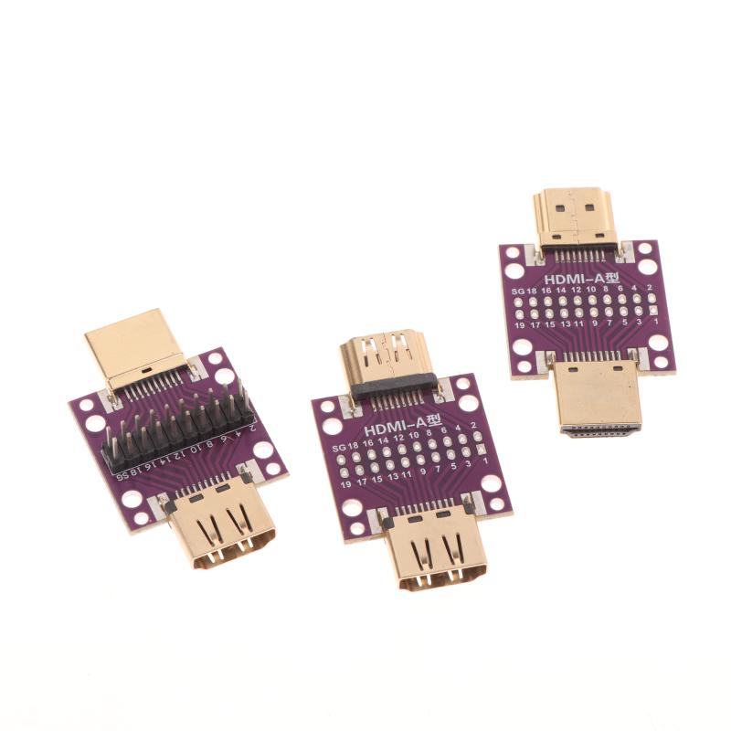 With PCB Board Conversion Circuit Board Module HDMI Male To Female/Female To Female/Male To Male Test Adapter Board