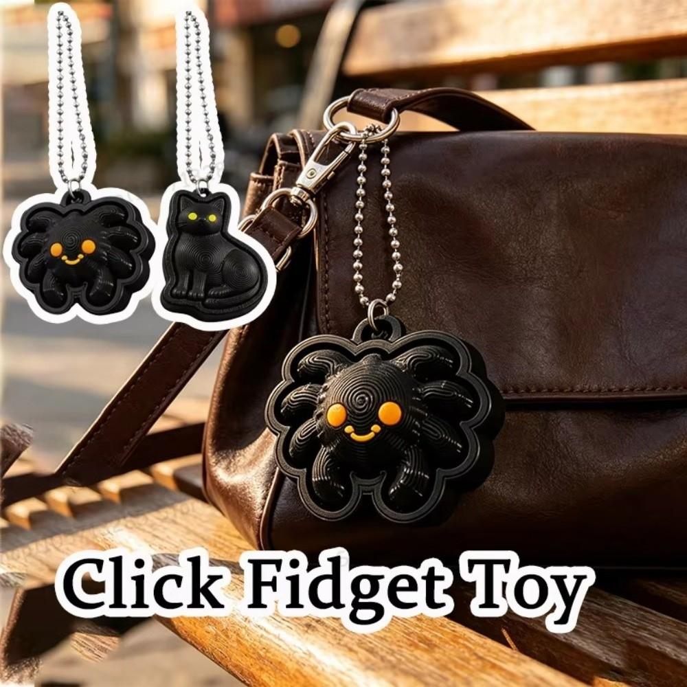 3D Printed Clicker Fidget Toy Silent Clicking Pressable Clicker Decompression Toy Teens
