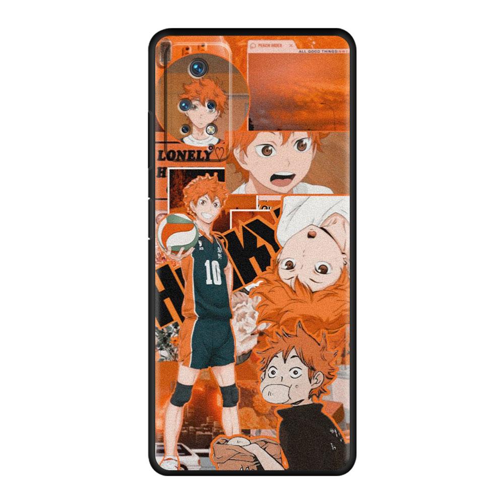 For Redmi Note 9A 10 9 8 9S 7 9T 9C K40 11 Pro K40S K50 8T Armor Para Celular Funda Haikyuu Volleyball Anime