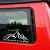 Mountain Adventurer Reflective Car Stickers Truck Automobile Decal Funny Vinyl Vehicle Decoration Motorbike Travel Cross-Country