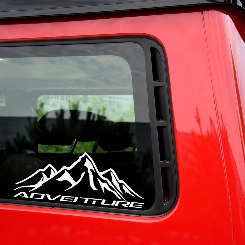 Mountain Adventurer Reflective Car Stickers Truck Automobile Decal Funny Vinyl Vehicle Decoration Motorbike Travel Cross-Country