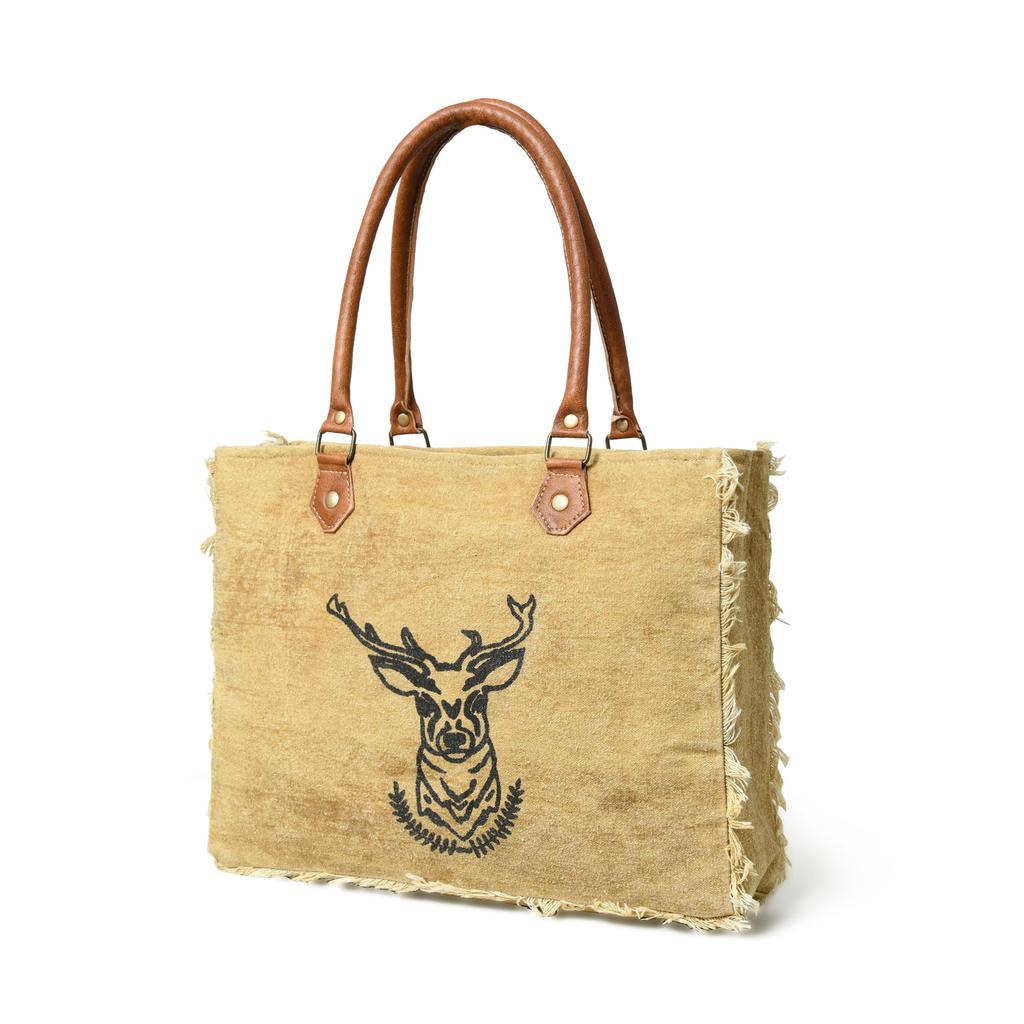 MaheTri Nordic Charm Canvas Shoulder Tote Bag For Women, Designed for Everyday Use