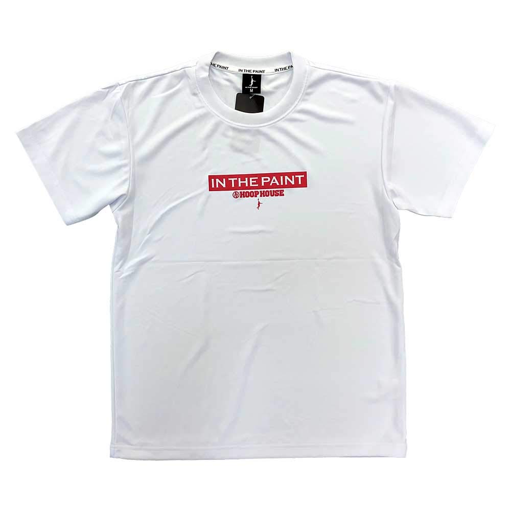 itp2002hh IN THE PAINT Original Basketball Short Sleeve T-Shirt ITP2002HH 0103: White/Red, Size M