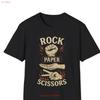 Rock Paper Scissors Softstyle T Shirt Fun Game Unique For Gamers Casual Wear Party Outfit Birthday Present Vintage