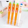 4pcs Scared Carrot Gel Pens Set 0.5mm Ballpoint Halloween Gift Funny Black Color Ink for Writing School