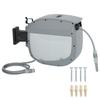 Hose Reel with Garden Hose 30 M, 180° Swivel Hose Box with Automatic Rewind, Self-Locking