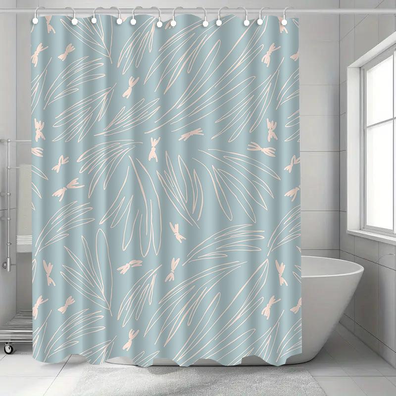 

Cartoon Animals Washable Dirt-Resistant Shower Curtain Shower Head Waterproof Polyester Bath Curtain For Home Decor Accessories W60H190(CM)-1 Pcs