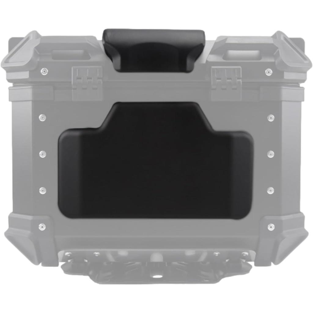 Motorcycle Back Cushion Passenger Backrest Pad, Waterproof Trunk Backrest with 3D Design, Suitable for 45L Capacity